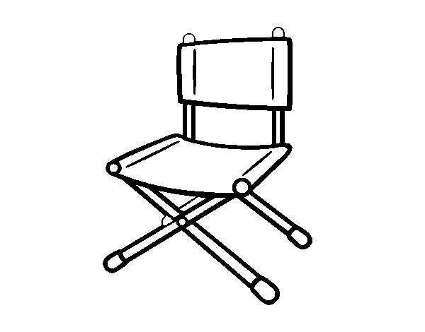 Desenho de Cadeira dobrável para Colorir