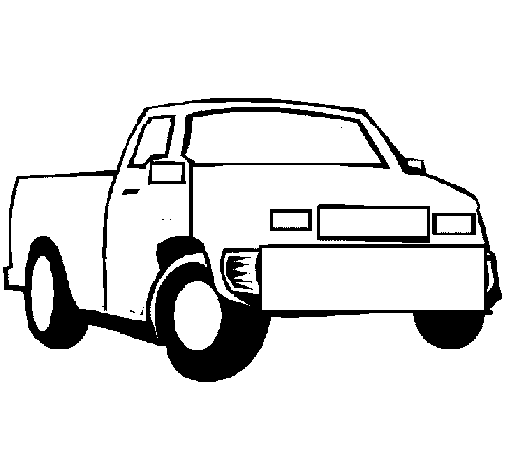 Desenho de Camioneta para Colorir