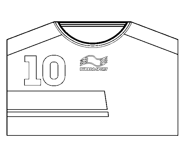 Desenho de Camisa da copa do mundo de futebol 2014 da Bélgica para Colorir