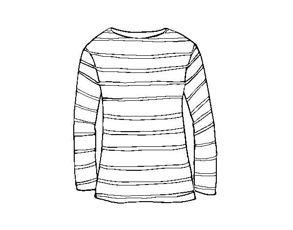 Desenho de Camiseta de manga comprida para Colorir