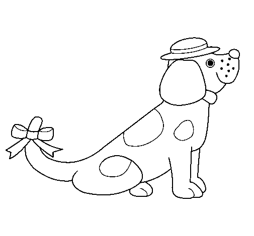 Desenho de Cão II para Colorir