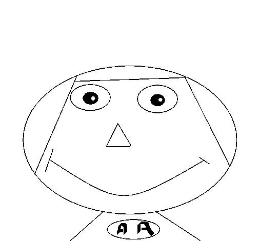 Desenho de Cara de bebê para Colorir