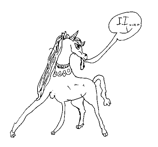 Desenho de Carla Pony para Colorir