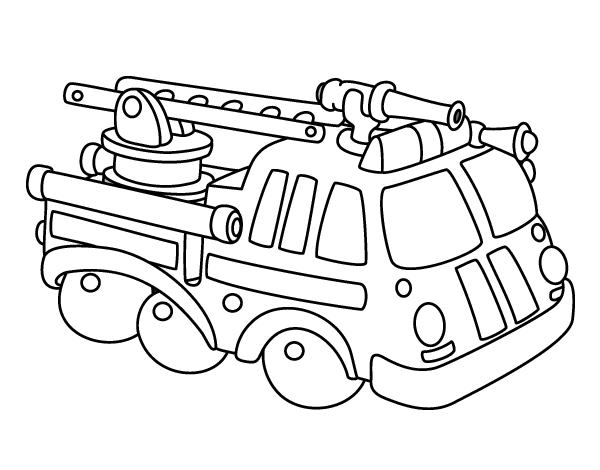 Desenhos para colorir de desenho de um carro de combate para