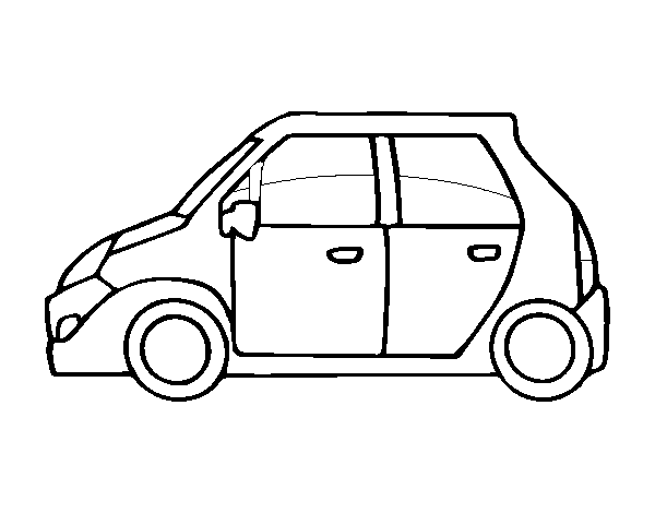 Desenho de Carro pequeno para Colorir