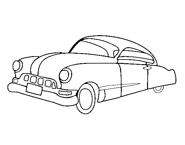 Desenho de Carro velho para Colorir