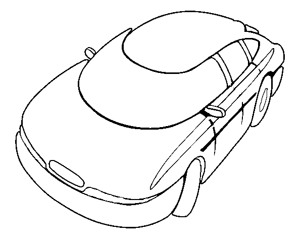Desenho de Carro veloz para Colorir