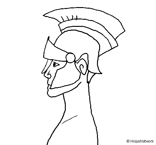 Desenho de Casco romano para Colorir