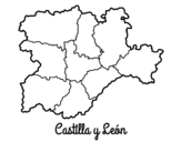 Desenho de Castela e Leão para colorear