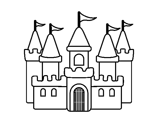 Desenho de Castelo fantástico para Colorir