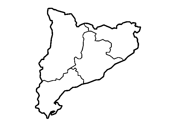 Desenho de Catalunha para Colorir