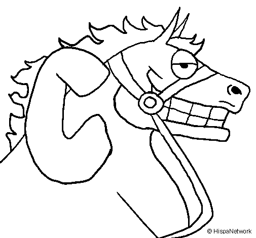 Desenho de Cavalo para Colorir