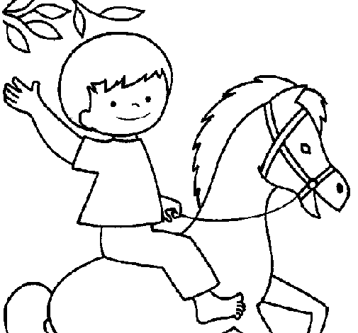 Desenho de Cavalo para Colorir