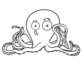 Desenho de Cefalópode para colorear