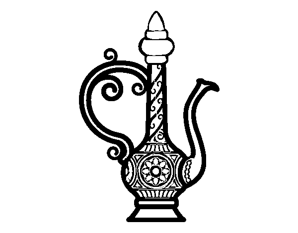 Desenho de Chaleira de Marroco para Colorir
