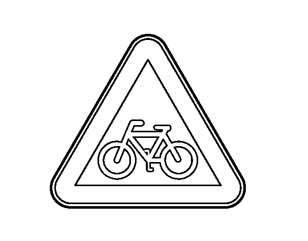 Desenho de Ciclistas para Colorir