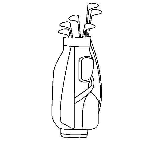 Desenho de Clube de golfe para Colorir