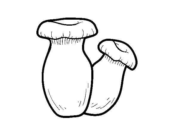 Desenho de Cogumelo-do-cardo para Colorir