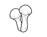 Desenho de Cogumelo matsutake para colorear