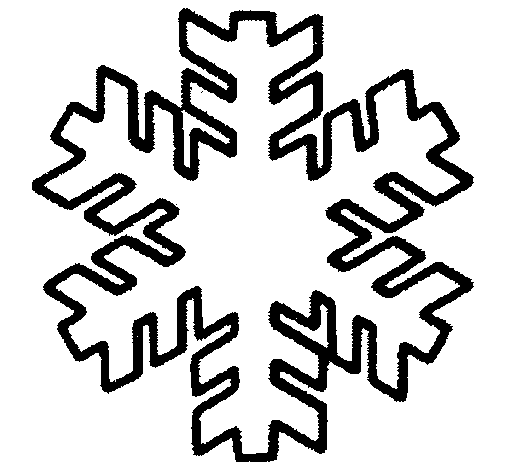 Desenho de Copo de neve para Colorir
