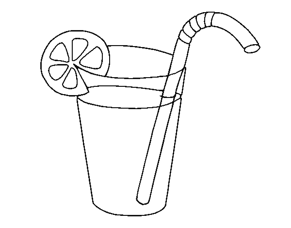 Desenho de Copo de refrigerante para Colorir