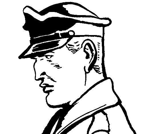 Desenho de Coronel para Colorir
