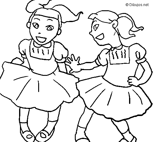 Desenho de Damas de honra para Colorir - Colorir.com