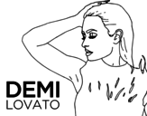 Desenho de Demi Lovato Confident para colorear
