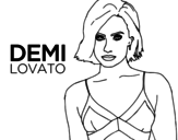 Desenho de Demi Lovato para colorear
