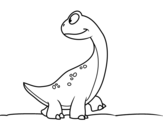 Dibujo de Dinossauro Piecito