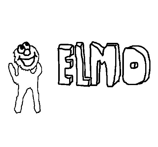 Desenho de Elmo para Colorir