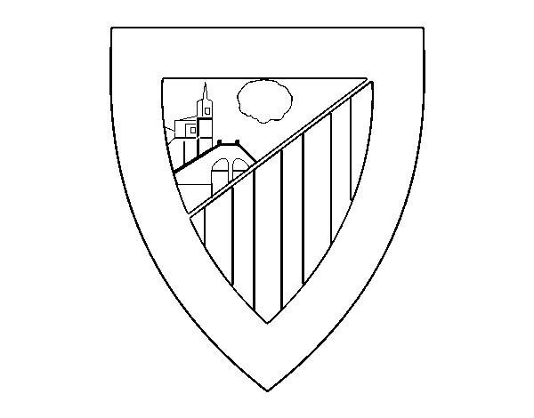 Desenho de Emblema do Athletic Club para Colorir