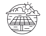 Dibujo de Energia solar