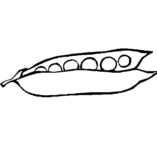 Desenho de Ervilhas para Colorir