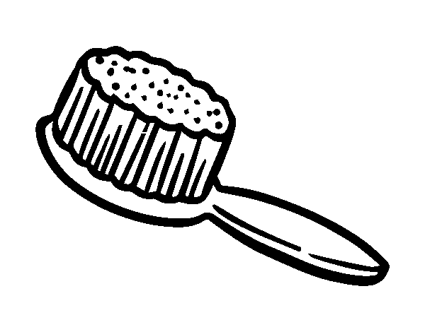Desenho de Escova de cabelo para Colorir