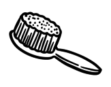 Dibujo de Escova de cabelo