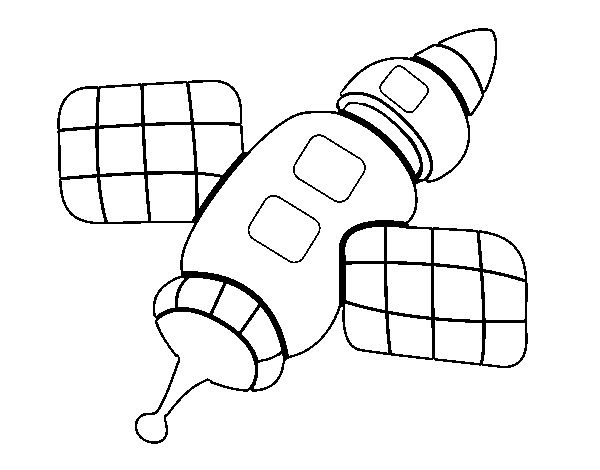 Desenho de Estação espacial para Colorir
