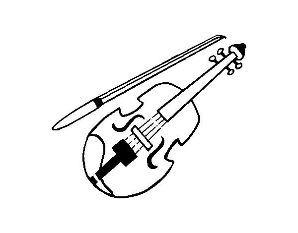 Desenho de Estradivário para Colorir