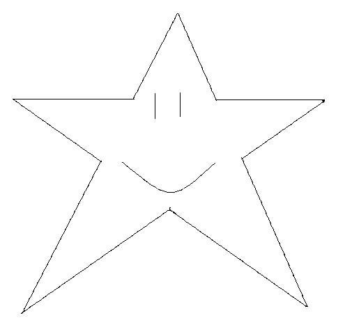 Desenho de Estrela para Colorir
