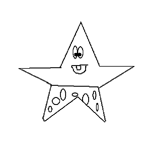 Desenho de Estrela 3 para Colorir