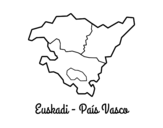 Desenho de Euskadi  para colorear