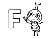Desenho de F de Formiga para colorear