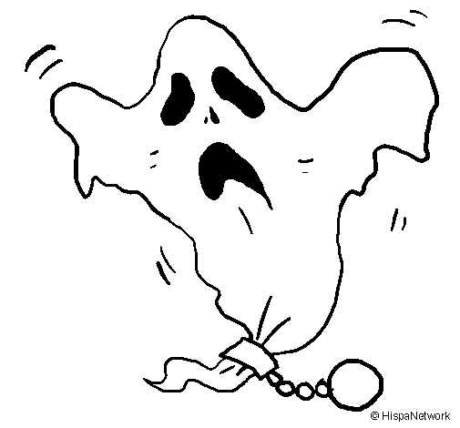 Desenho de Fantasma acorrentado para Colorir