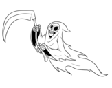 Desenho de Fantasma da morte para colorear