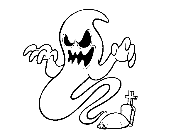 Desenho de Fantasma do túmulo para Colorir