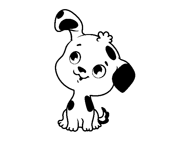 Desenho de Filhote de cachorro para Colorir