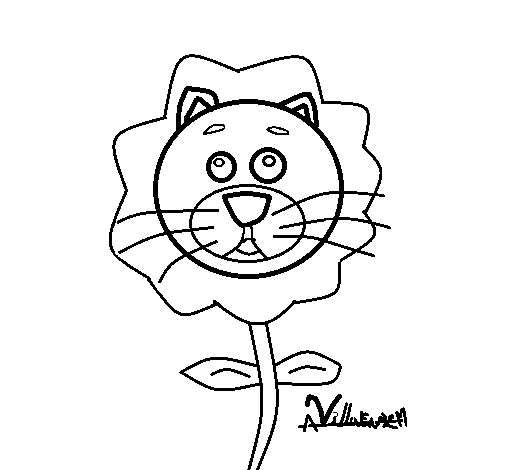 Desenho de Flor 5 para Colorir