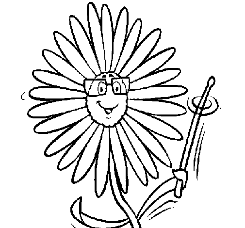Desenho de Flor para Colorir