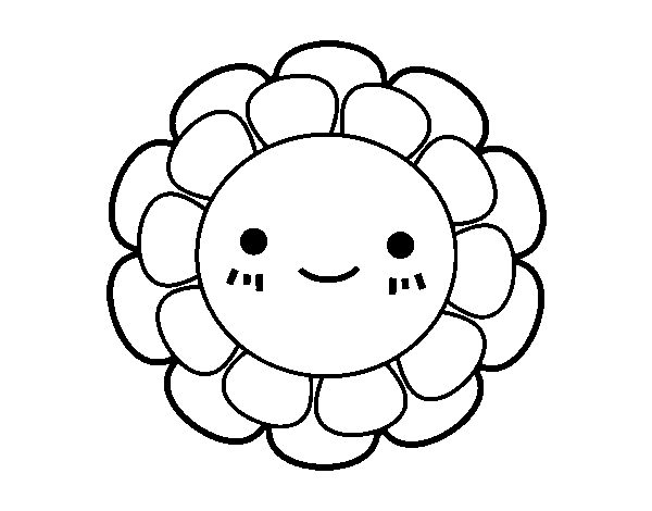 Desenho de Florzinha infantil para Colorir