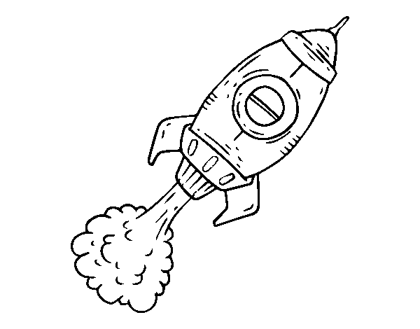 Desenho de Foguete de propulsão para Colorir